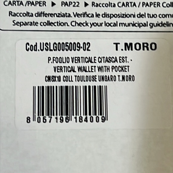 NEW 🌟 UNGARO CHOCOLATE VERTICAL LEATHER WALLET Collection Toulouse Ungaro - Picture 10 of 10